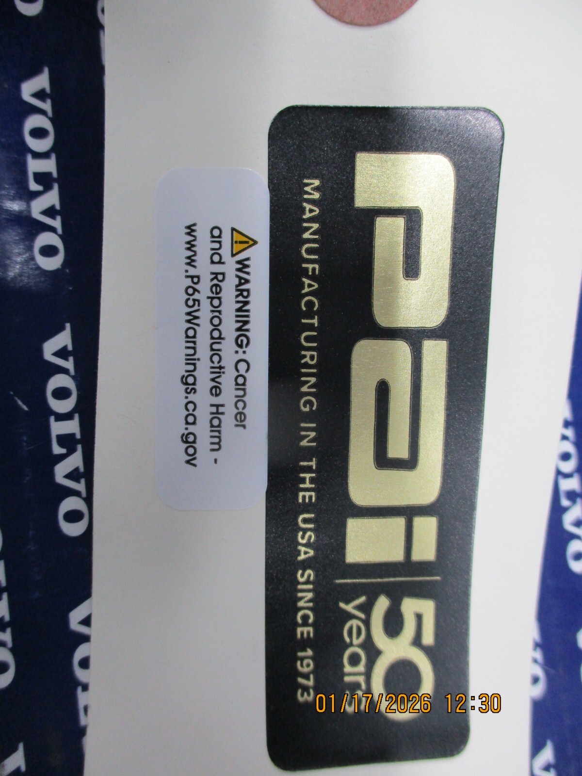 Genuine PAI Volvo D13 CHARGE AIR HOSE 20550690 and clamps 85137462 2ea.