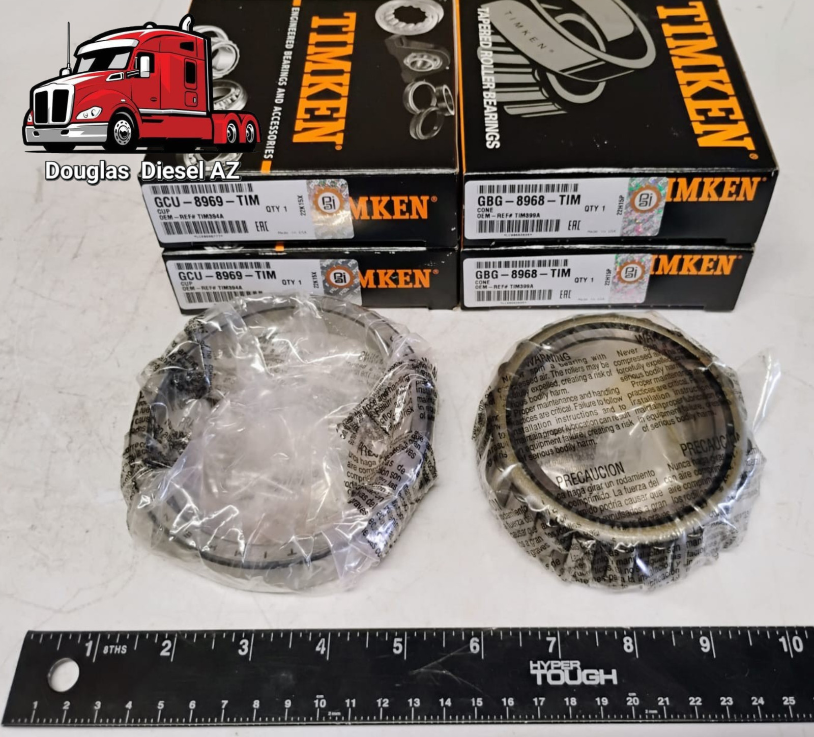 BULL GEAR BEARING KIT for 12.7L Series 60. PAI # 681815. Ref. # DETROIT 8929430