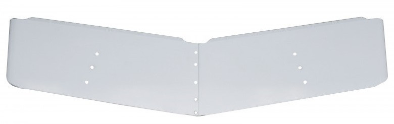 2004+ Peterbilt 13″ Stainless Steel Low Roof Drop Sunvisor