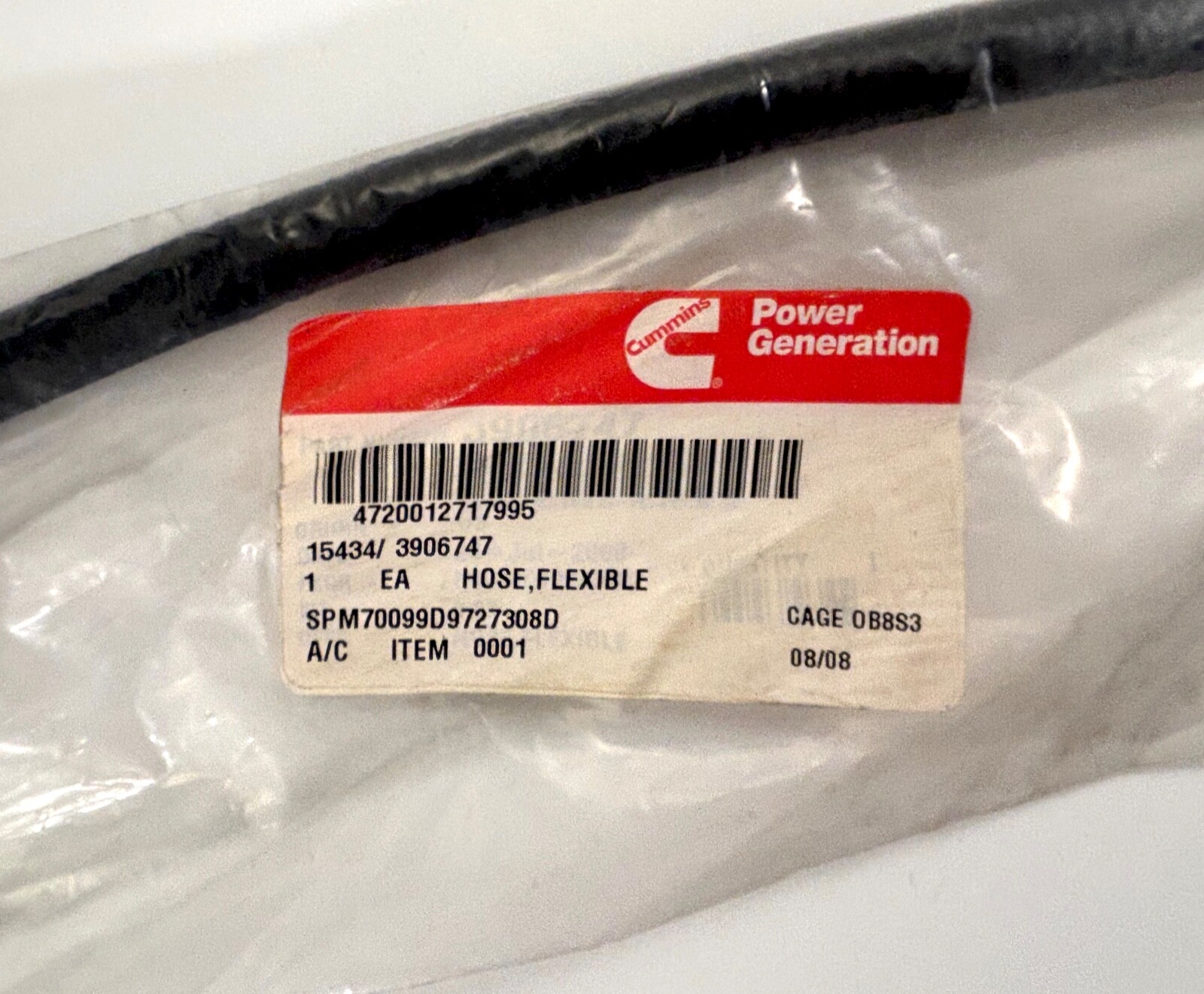Cummins 3906747 Flexible Hose For ISL, L, QSC, QSL, Series And Other Engines NEW