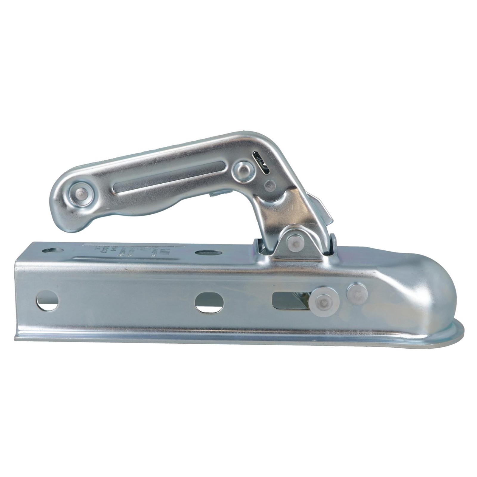 Trailer Unbraked Hitch Coupling For 50mm Square Box Pressed Steel Max 800kgs