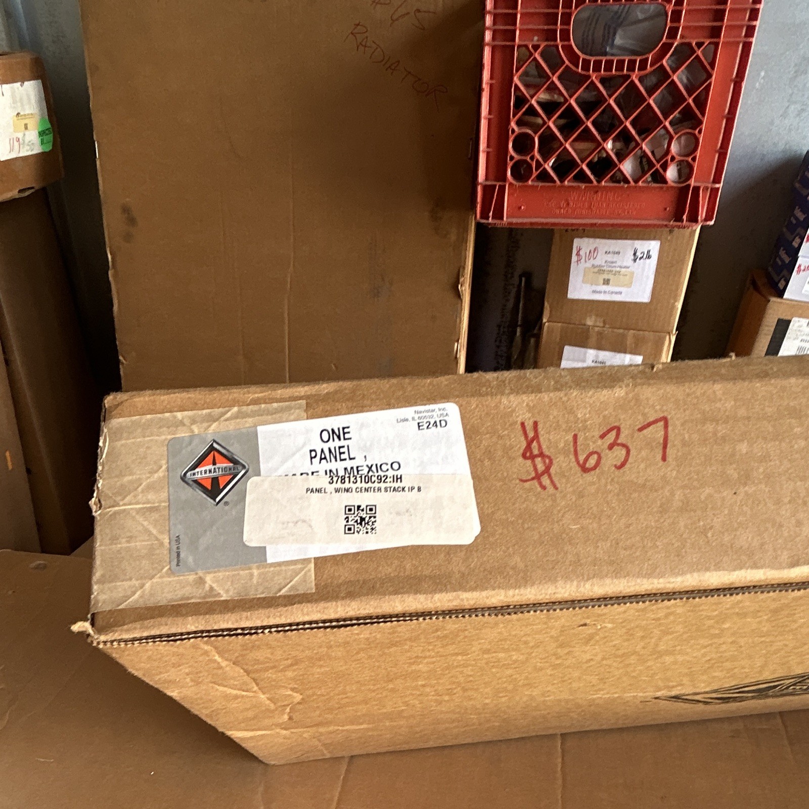 NEW OEM International Navistar 3781310C92 Wing Center Stack Instrument Panel
