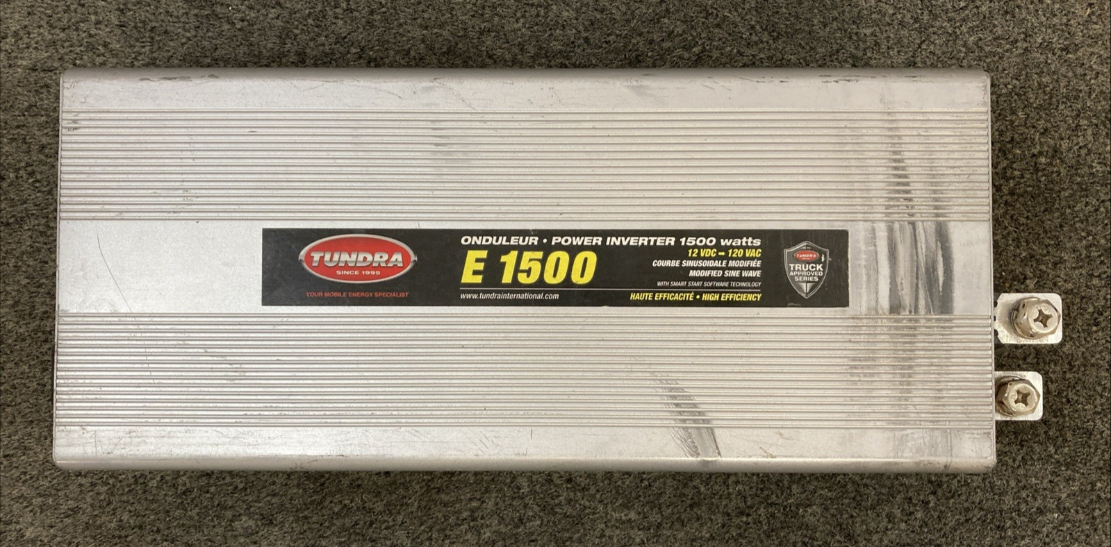 Tundra E-1500-12 power inverter Modified Sine Wave, Terminal Blocks, 1,500 W