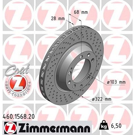 Zimmermann 460156820 Disc Brake Rotor