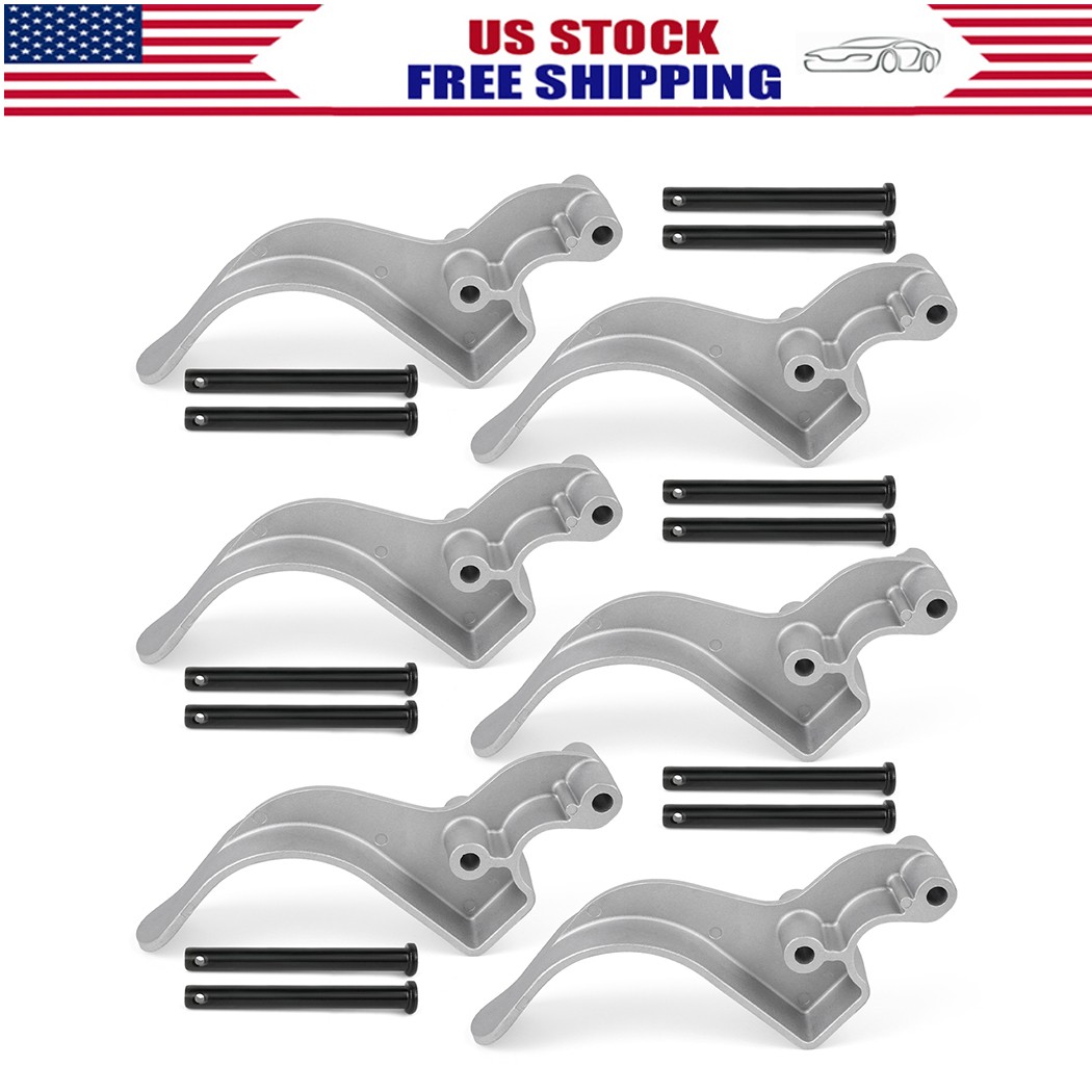 Easy-Off Aluminum (Cast) Tarp Stop w/Clevis Pins-6 Tarp Stops-12 Pins 1705454