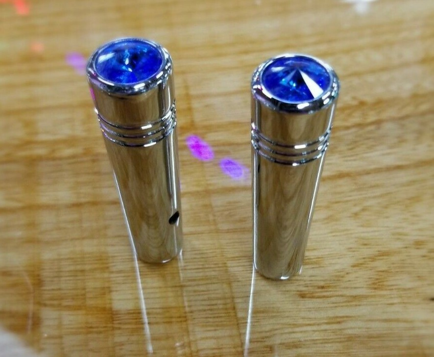 Toggle switch extension 2 1/4″ Blue jewel chrome aluminium all Kenworths 92861