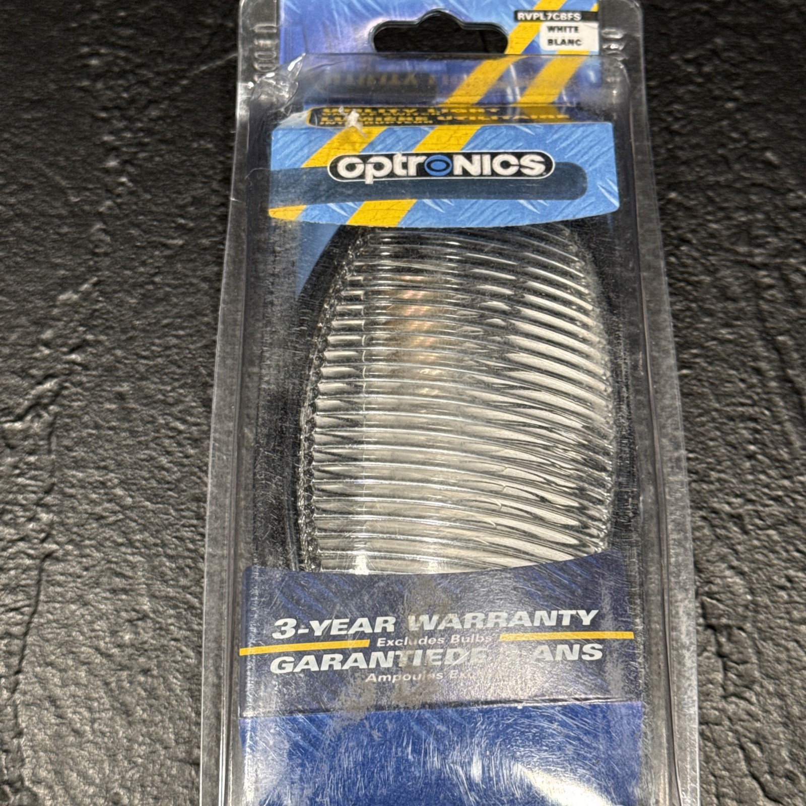 Optronics RVPL7CBFS – RVPL5 Series Oval Clear Lens Black Case Porch/Utility