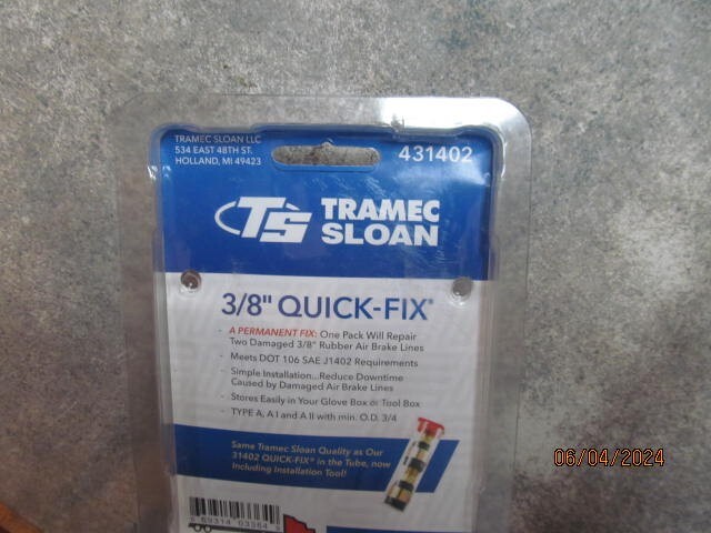 431402 Tramec Sloan Quick Fix, for 3/8″ hose, ” 3/8″ NPTF Fittings, 2pack