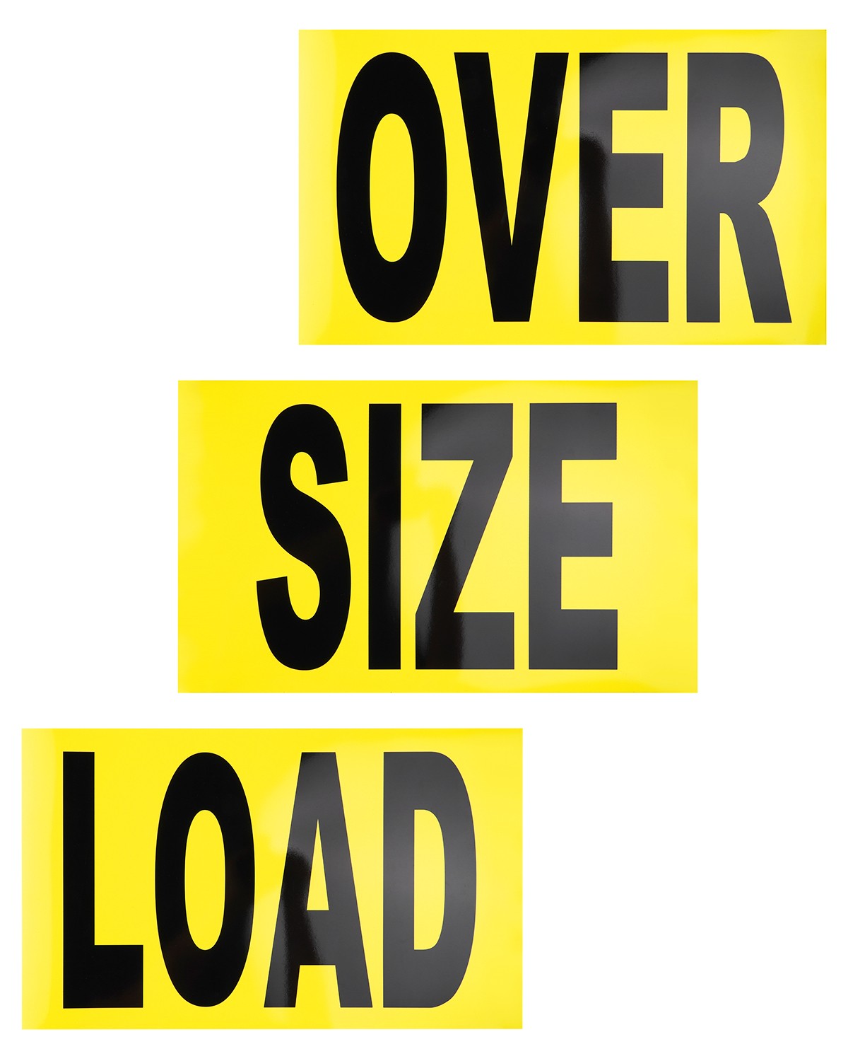 Over Size Load Signs for Trucks Magnetic Oversized Warning Sign for Safe Hauling