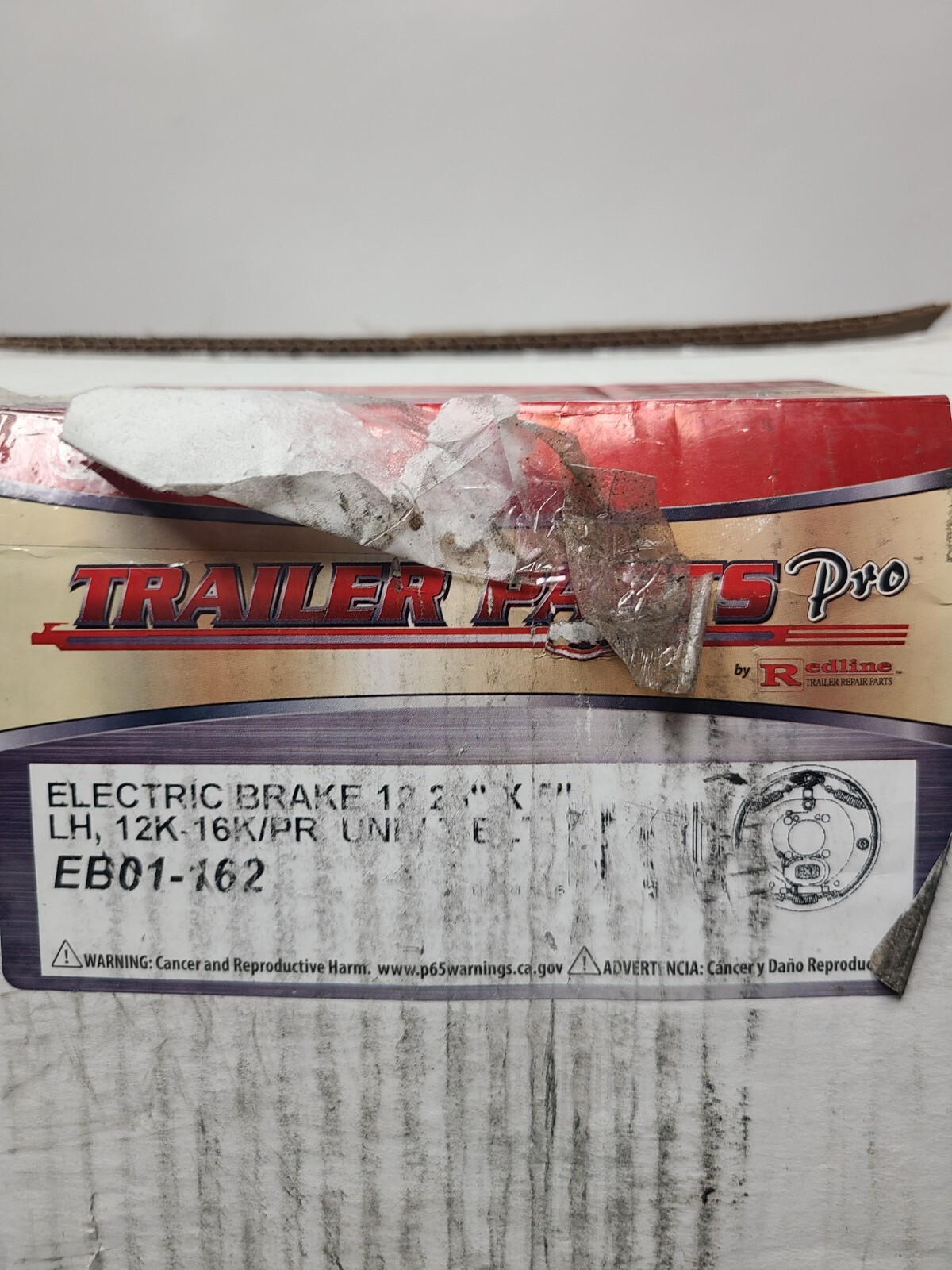 Trailer Parts Pro EB01-162 Redline 12 – 16 K Lh Electric Drum Brake New