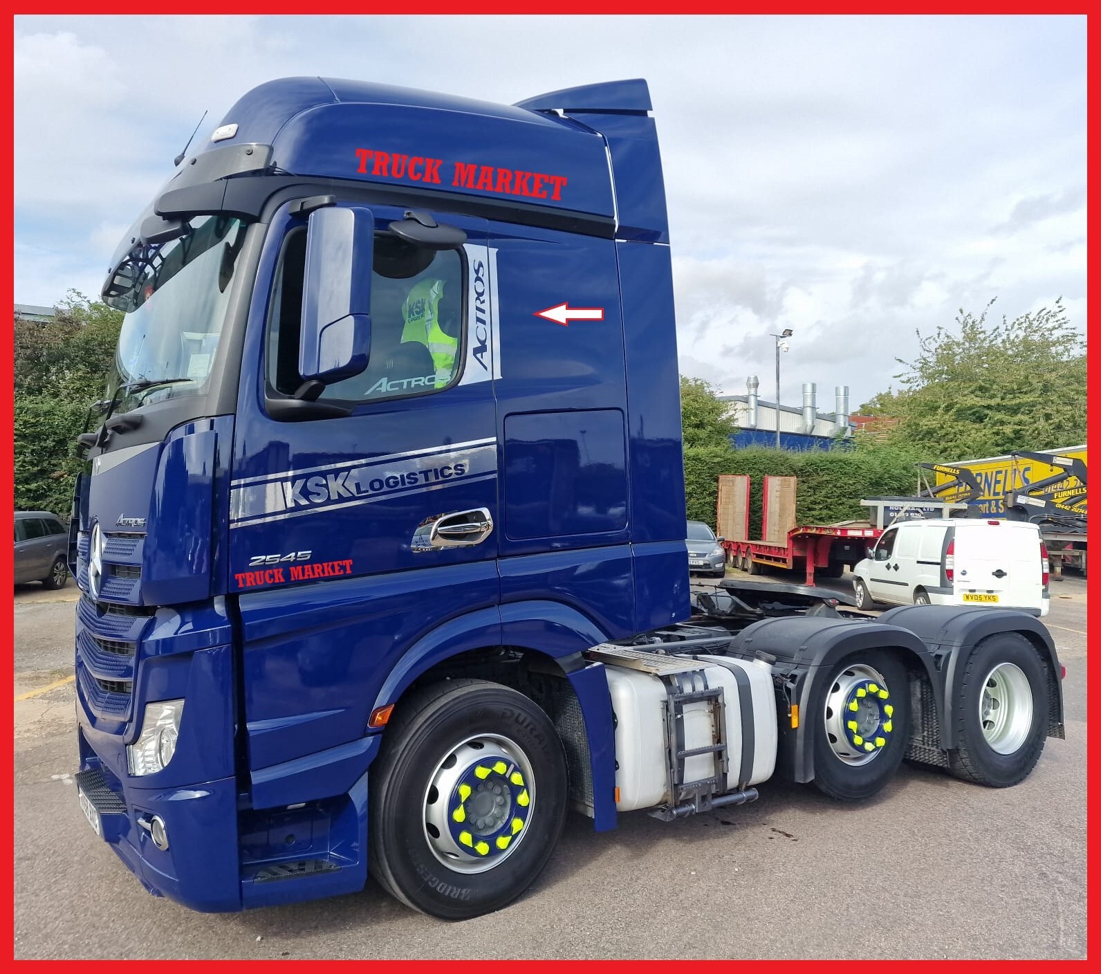 Mercedes ACTROS MP4-MP5 DOOR PILLAR CHROME Stainless Steel 1 SET.