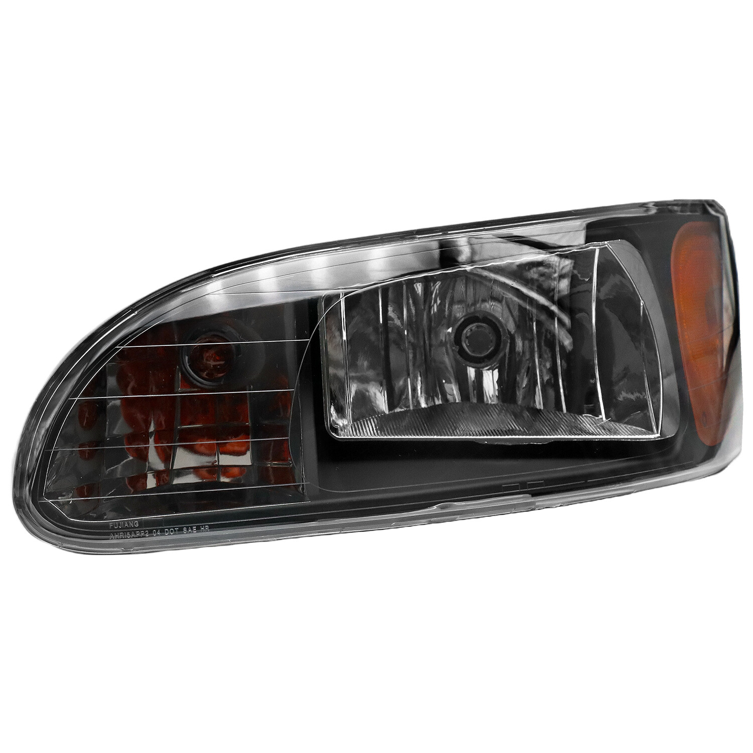 For 2008-2013 Peterbilt 325/384/386 Truck Black Headlights Headlamps Left+Right