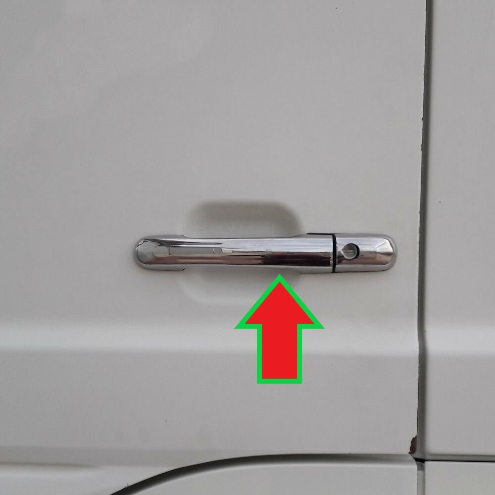 Mercedes ATEGO DOOR HANDLE CHROME Stainless Steel 1 SET.