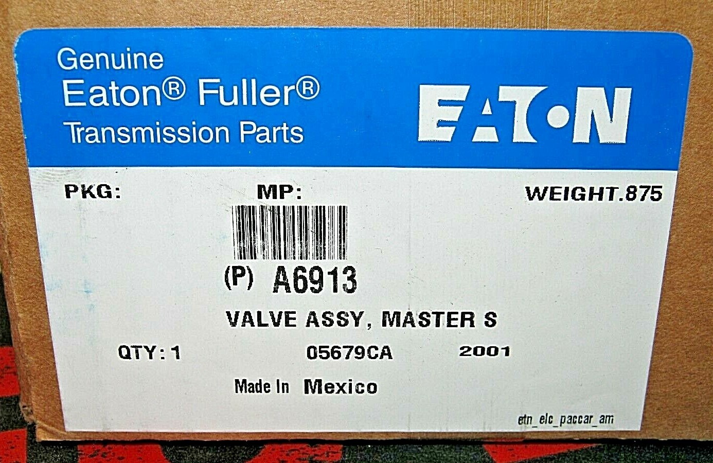 ~NEW GENUINE EATON FULLER TRANSMISSION 13 SPEED SHIFT KNOB MASTER VALVE ASSEMBLY