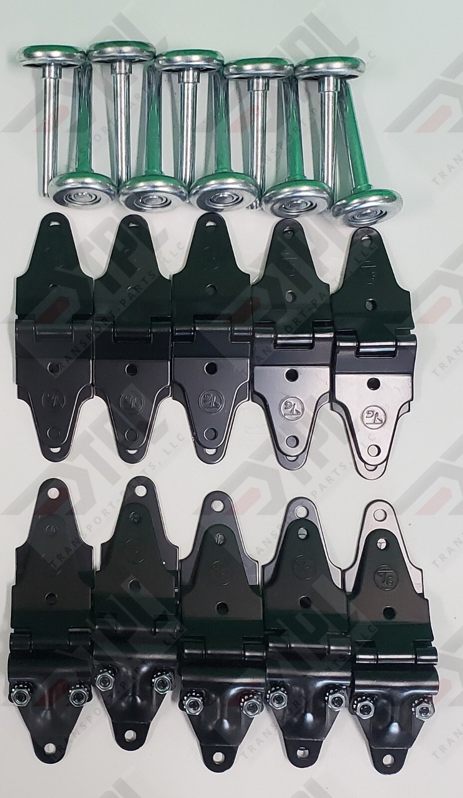 30 pack Whiting door Repair Kit Center & End Hinges + 2″ STEEL Rollers todco
