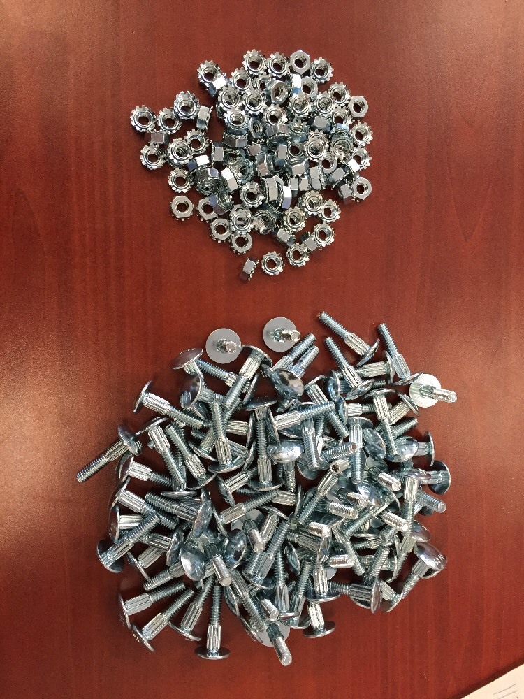 50 PACK – 1 1/4″ Carriage Bolt & Nut Kit – Overhead Todco Whiting Door Hinge