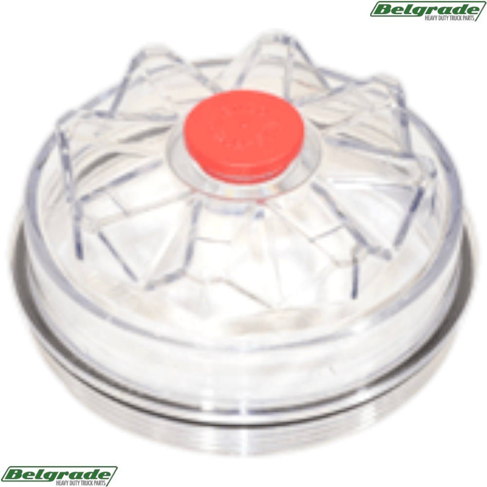 Stemco 340-4975 Screw-On Hub Cap Clear Poly