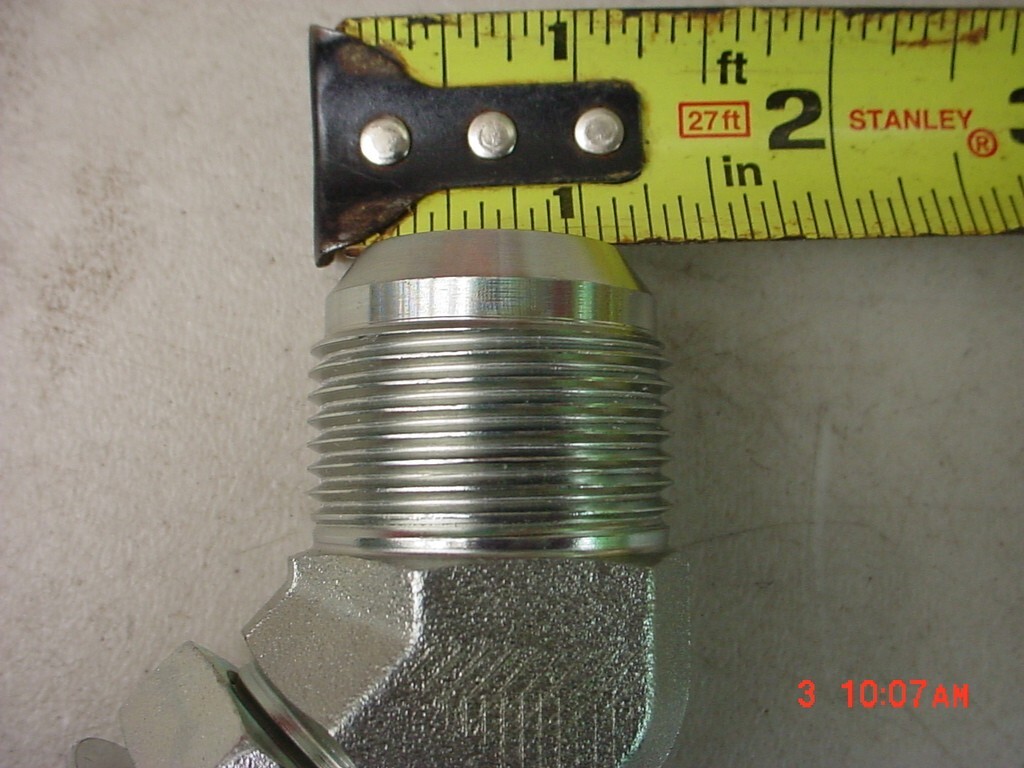 Lot of 19 Tompkins 6802-16-16 ELBOW JIC MALE TO O-RING MALE 45 DEGREE