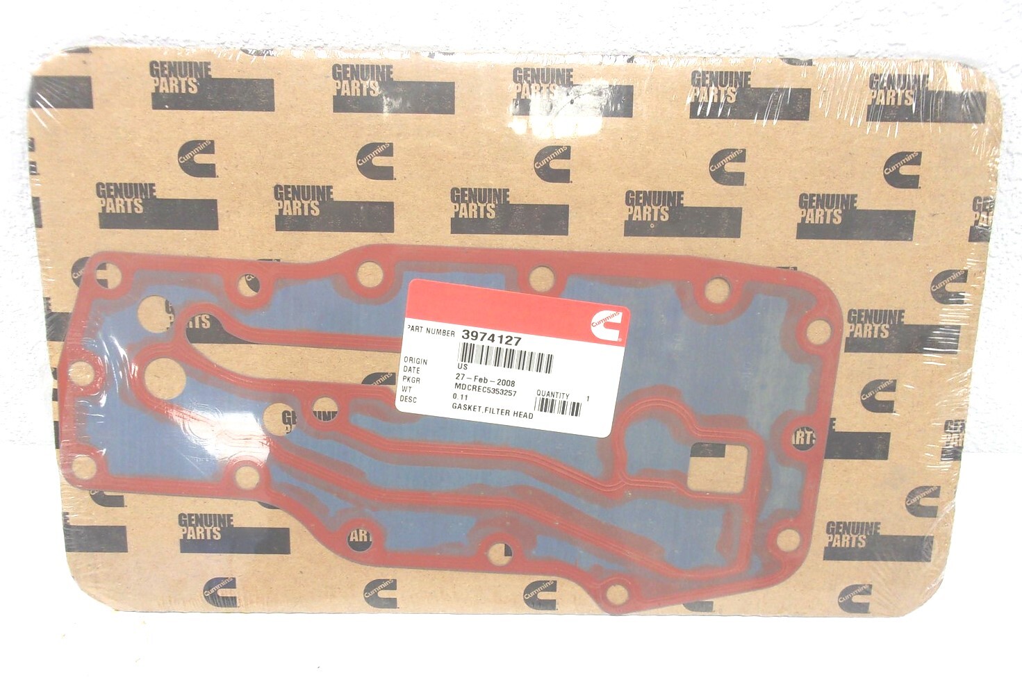 3974127 NEW GENUINE OEM CUMMINS FILTER HEAD GASKET 6.7L ISB QSB ENGINES