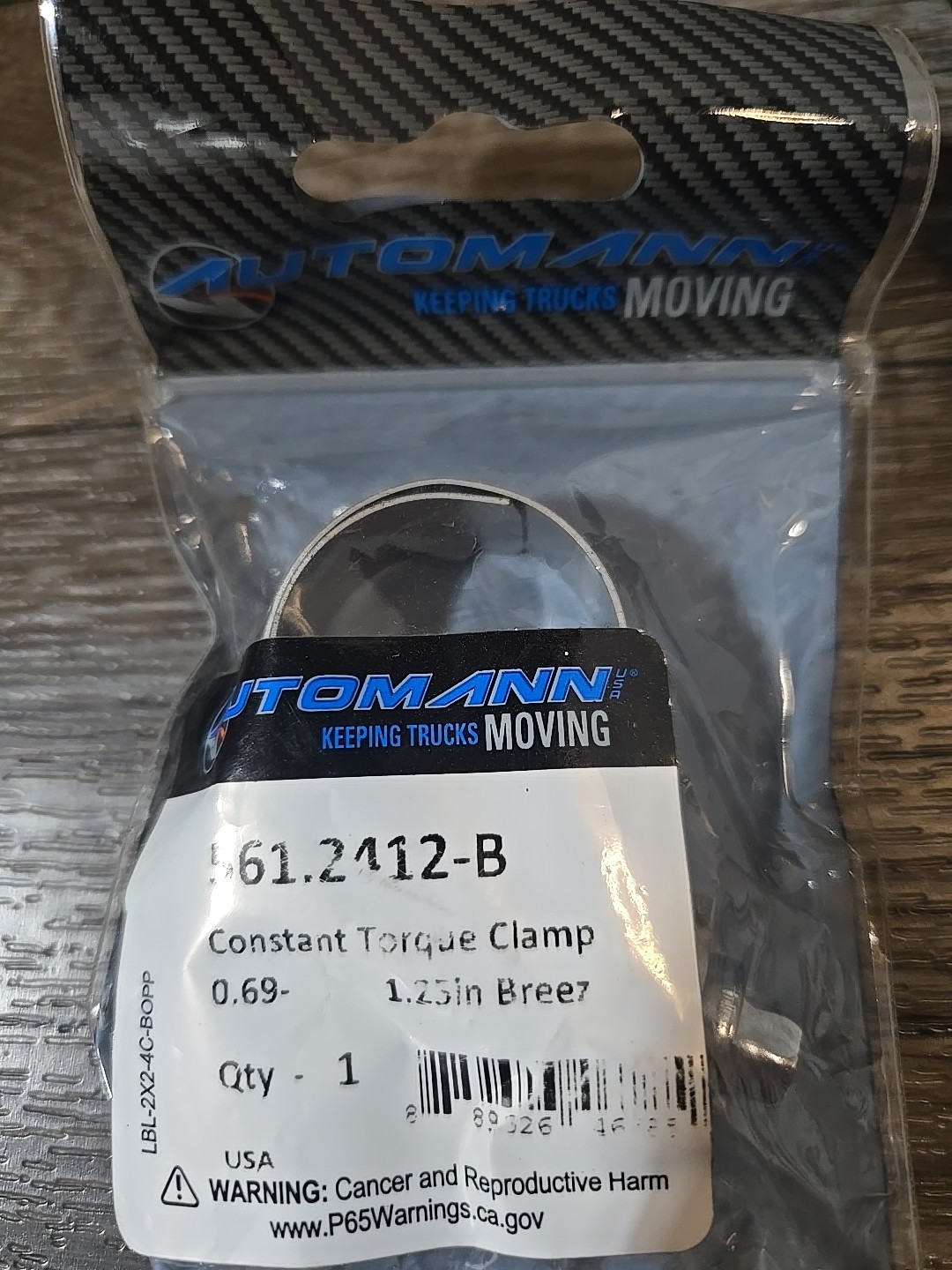 Automann 561.2412-B Constant Torque Clamp Breeze