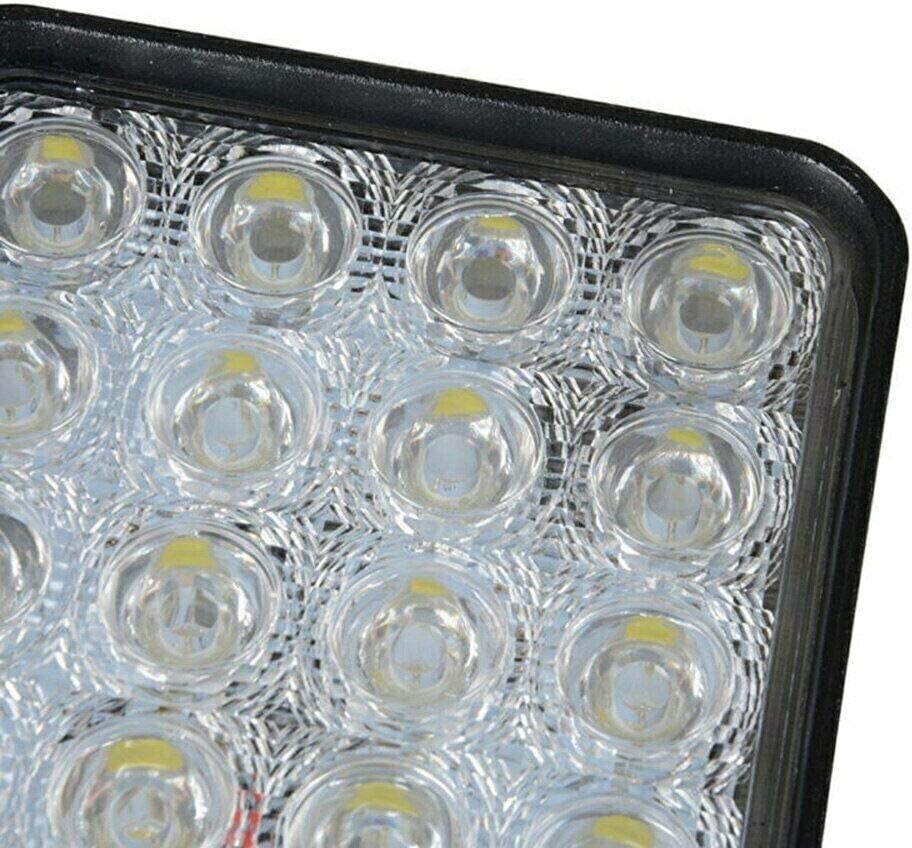 10x 48w Square 16 Led 12v / 24v Led Work Lights Flood Beam Lamp 4wd Suv Atv