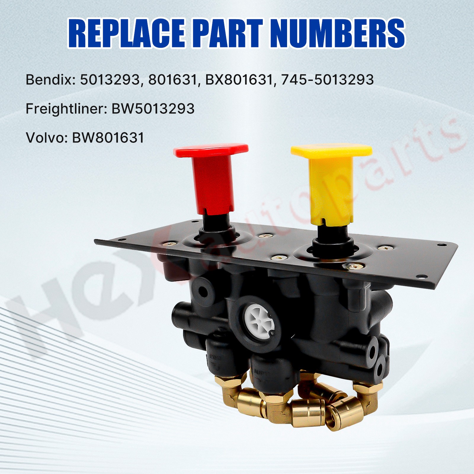 MV-3 Dash Air Brake Control Valve for Bendix Freightliner Volvo 801631 BW5013293