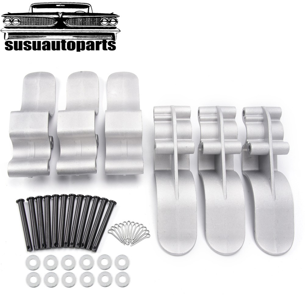 Cast Aluminum Tarp Stop Kit w/ 12 Clevis Pins – 6 Tarp Stops 1705775-1 1703604-1
