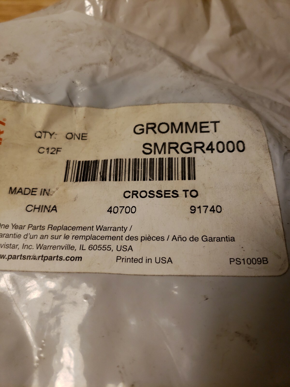 NEW Part Smart Navistar Grommet SMRGR4000 4″ Lamp Seal Truck Trailer