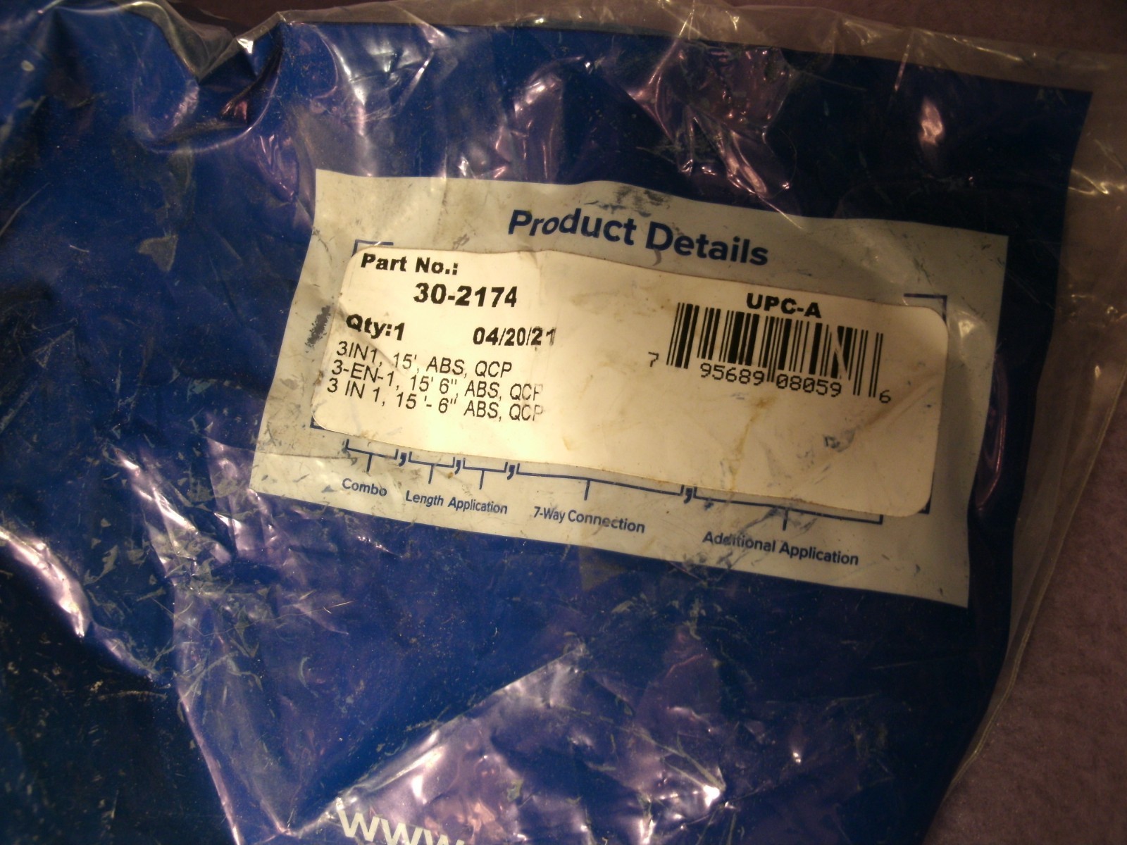 New Phillips 30-2174 3 in 1 15′ ABS w/Qcp Air Hose Assy USA