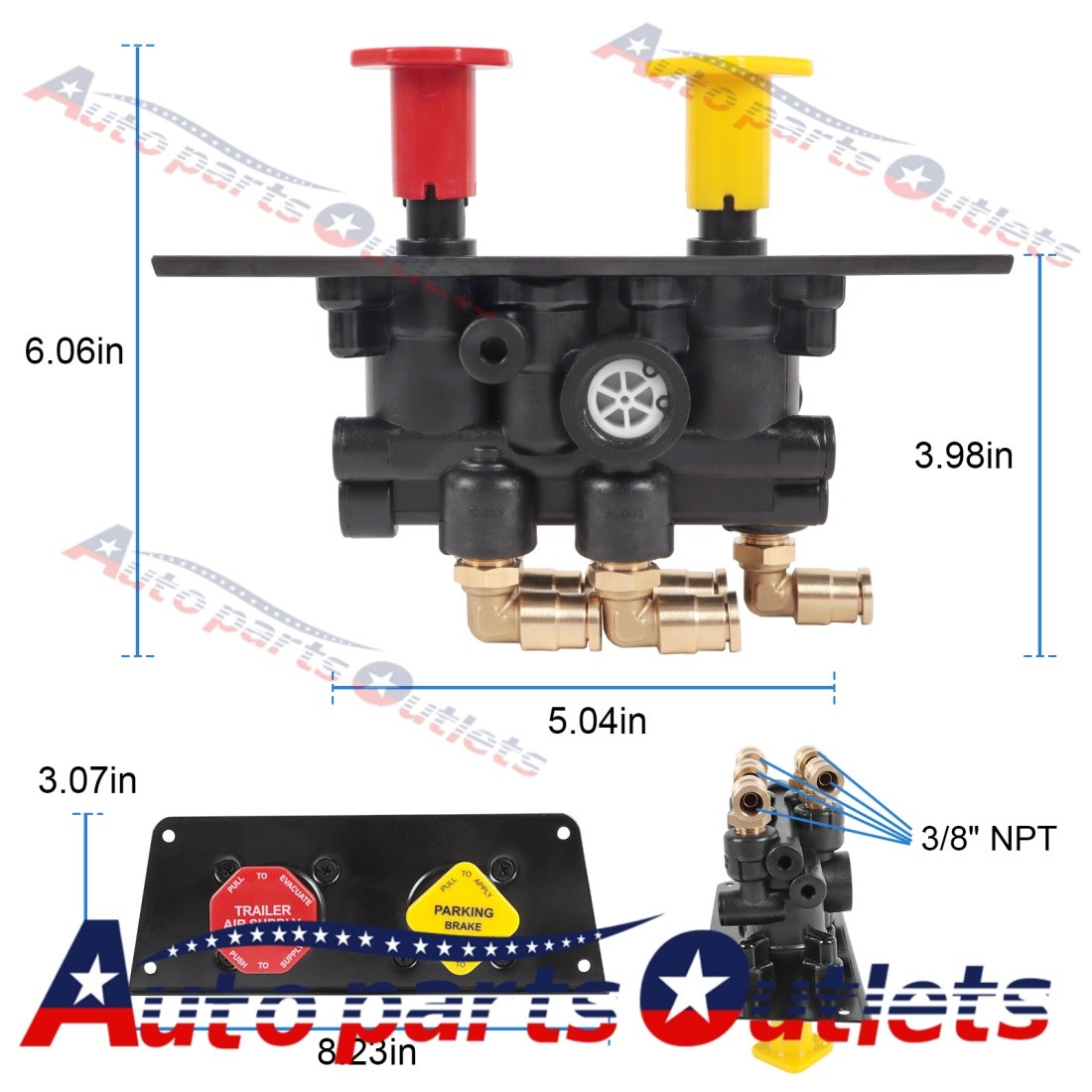 New Type Dash Control Brake Valve Fits For Freightliner MV3 5013293 801631