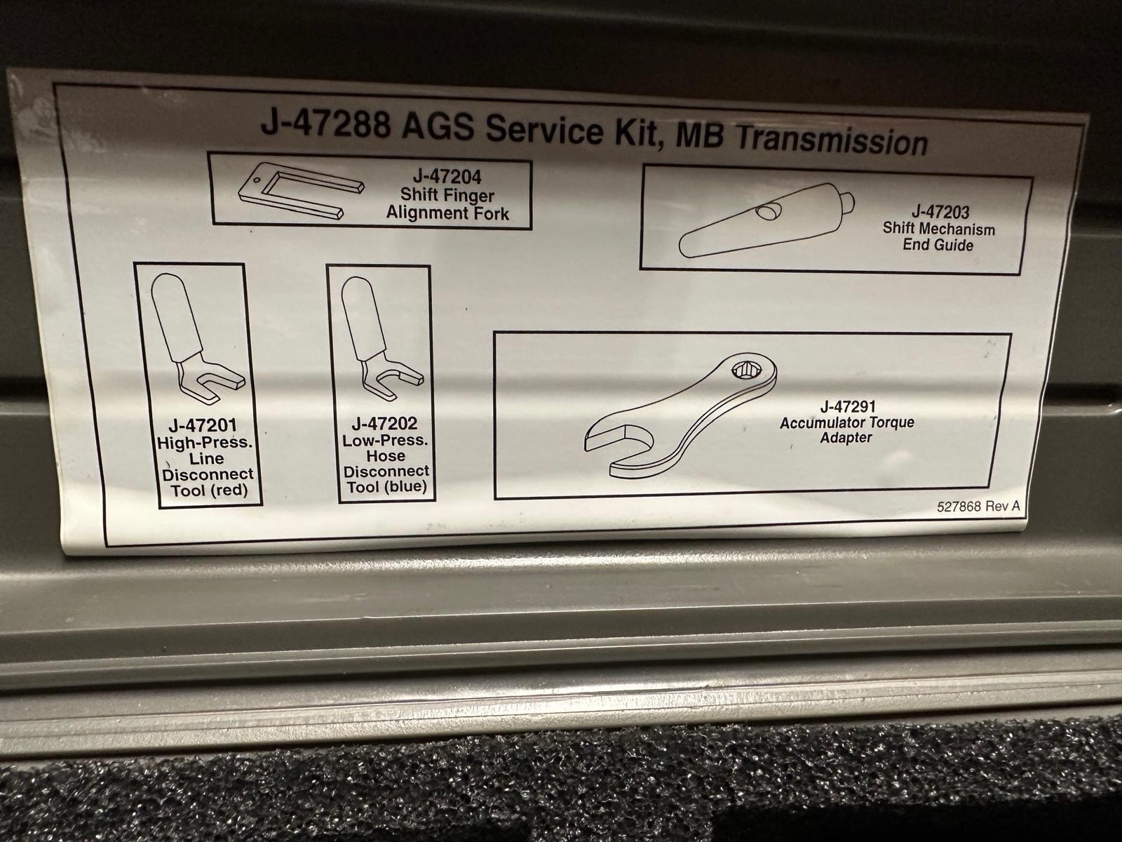 J-47288 AGS Service Kit, MB Transmission