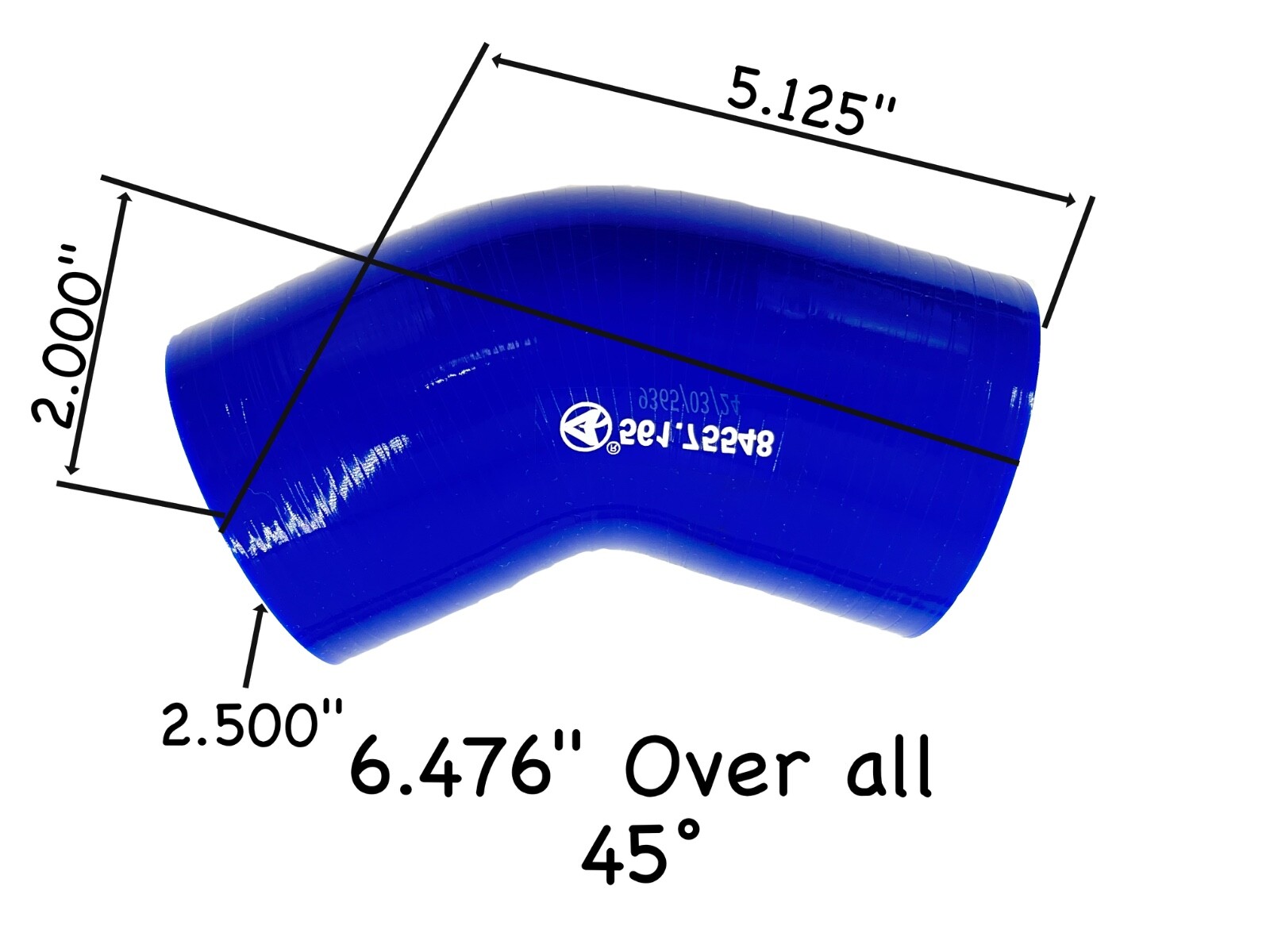 2.5″ SILICONE LOWER RADIATOR HOSE PACCAR KW PETERBILT SIMILAR TO F50-1548