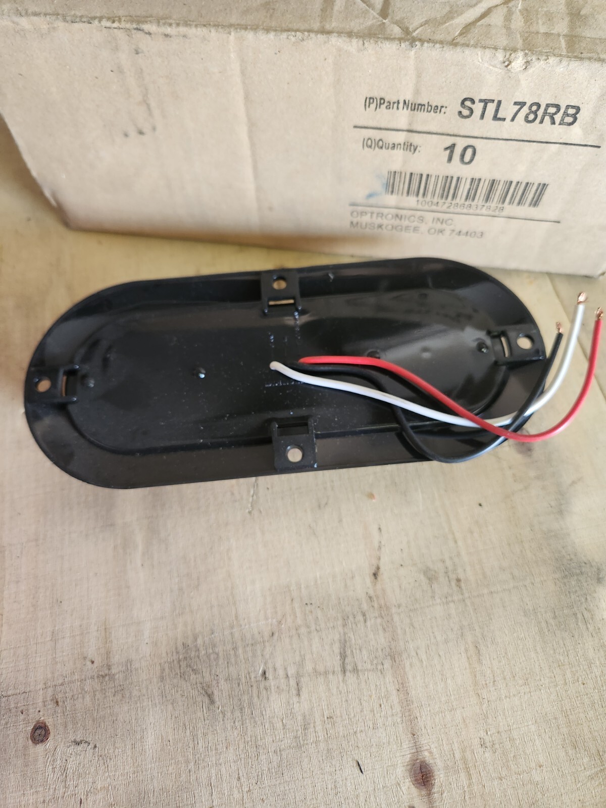 Optronics STL78RB Stop Turn Tail LED Light 6” Oval 10 Diodes 12V