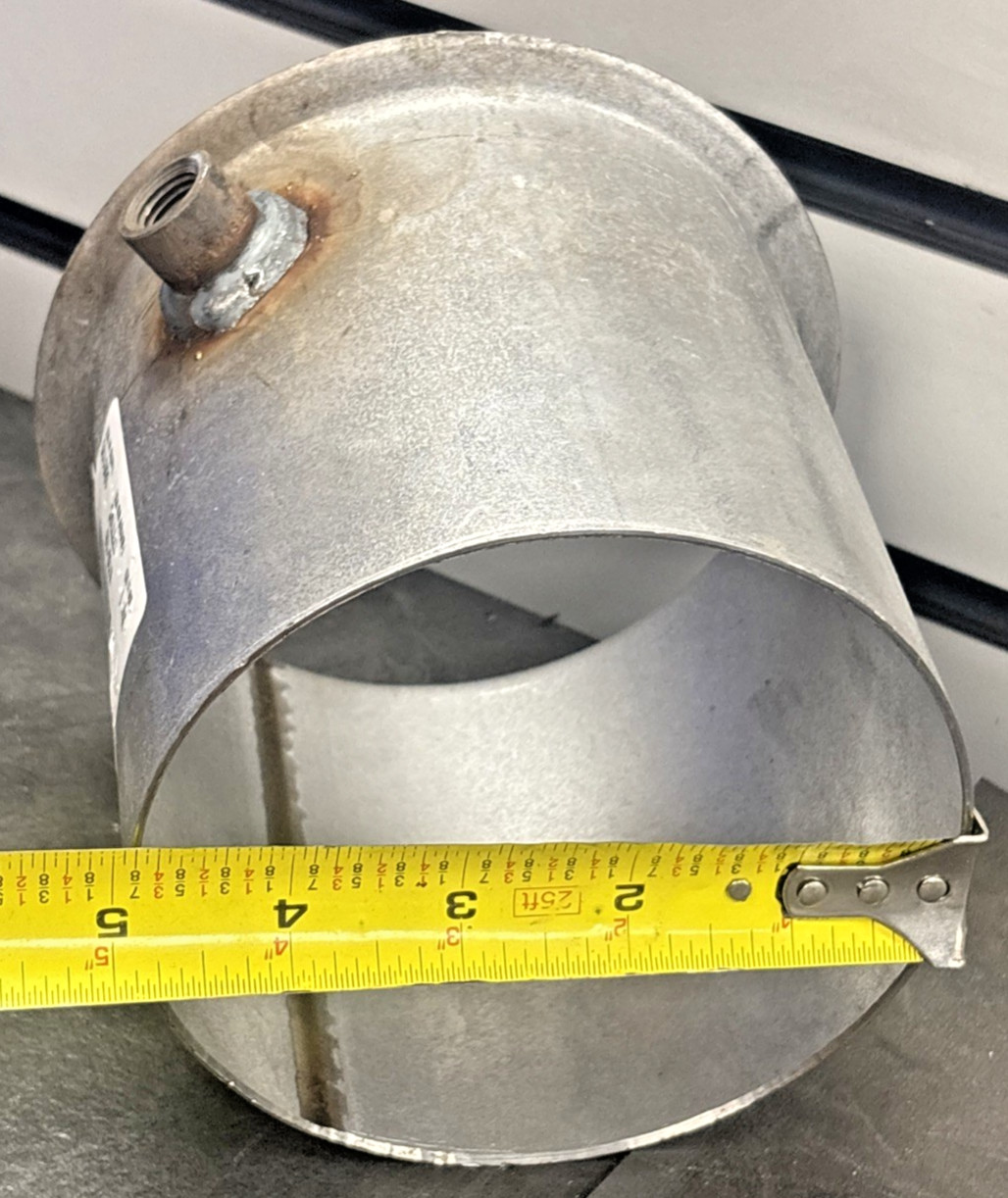 NEW OEM HEAVY-DUTY STAINLESS STEEL FLANGED 5″ EXHAUST PIPE w/ COUPLING ~K130-166