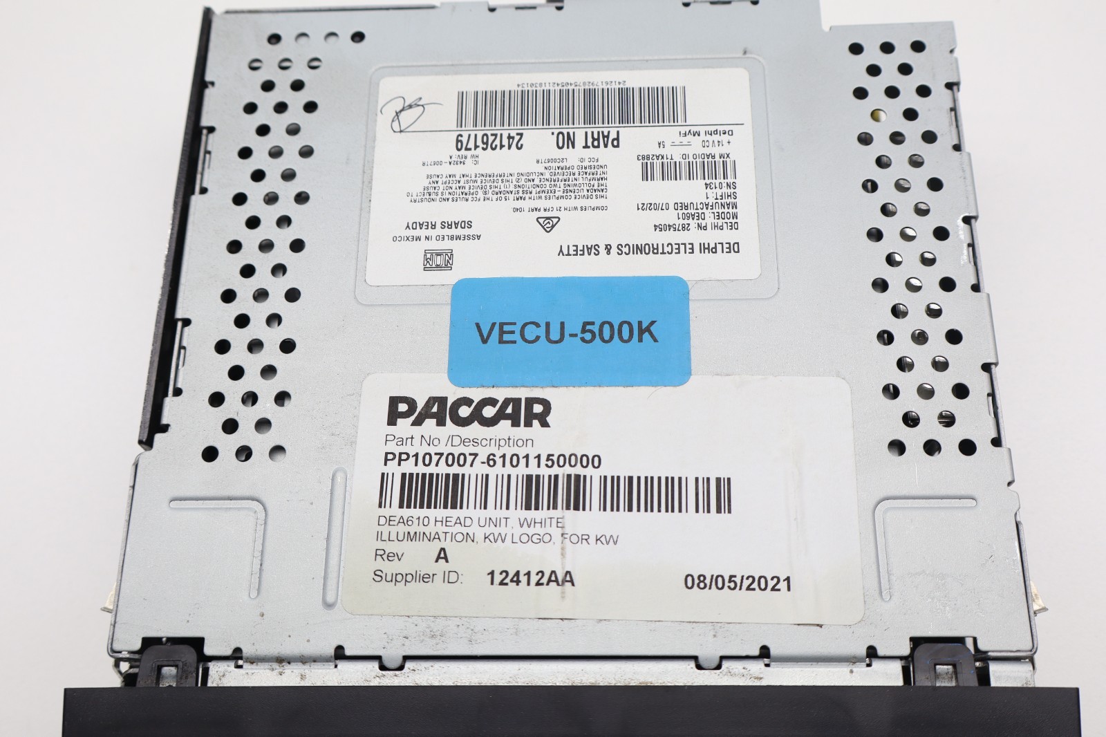 2022 KENWORTH T680 PACCAR RADIO BLUETOOTH AM FM USB WIFI 24126179 DEA601