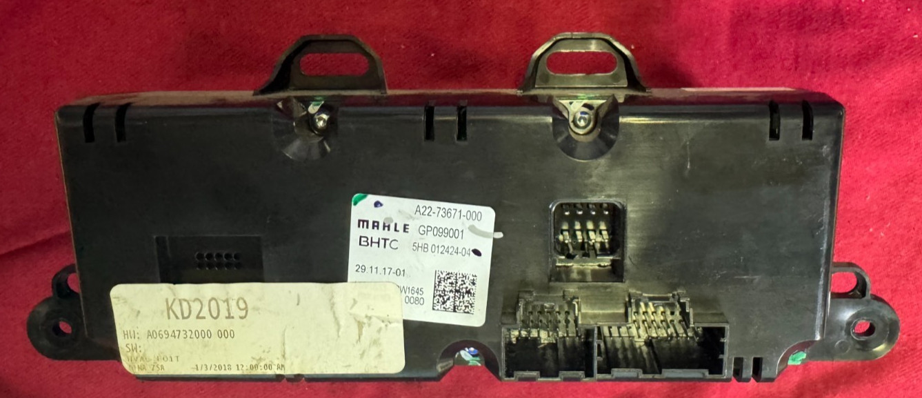 HVAC TEMPERATURE CONTROL SWITCH, MAHLE,FRT, A22 73671 000 OEM , KNOBS, BUTTON