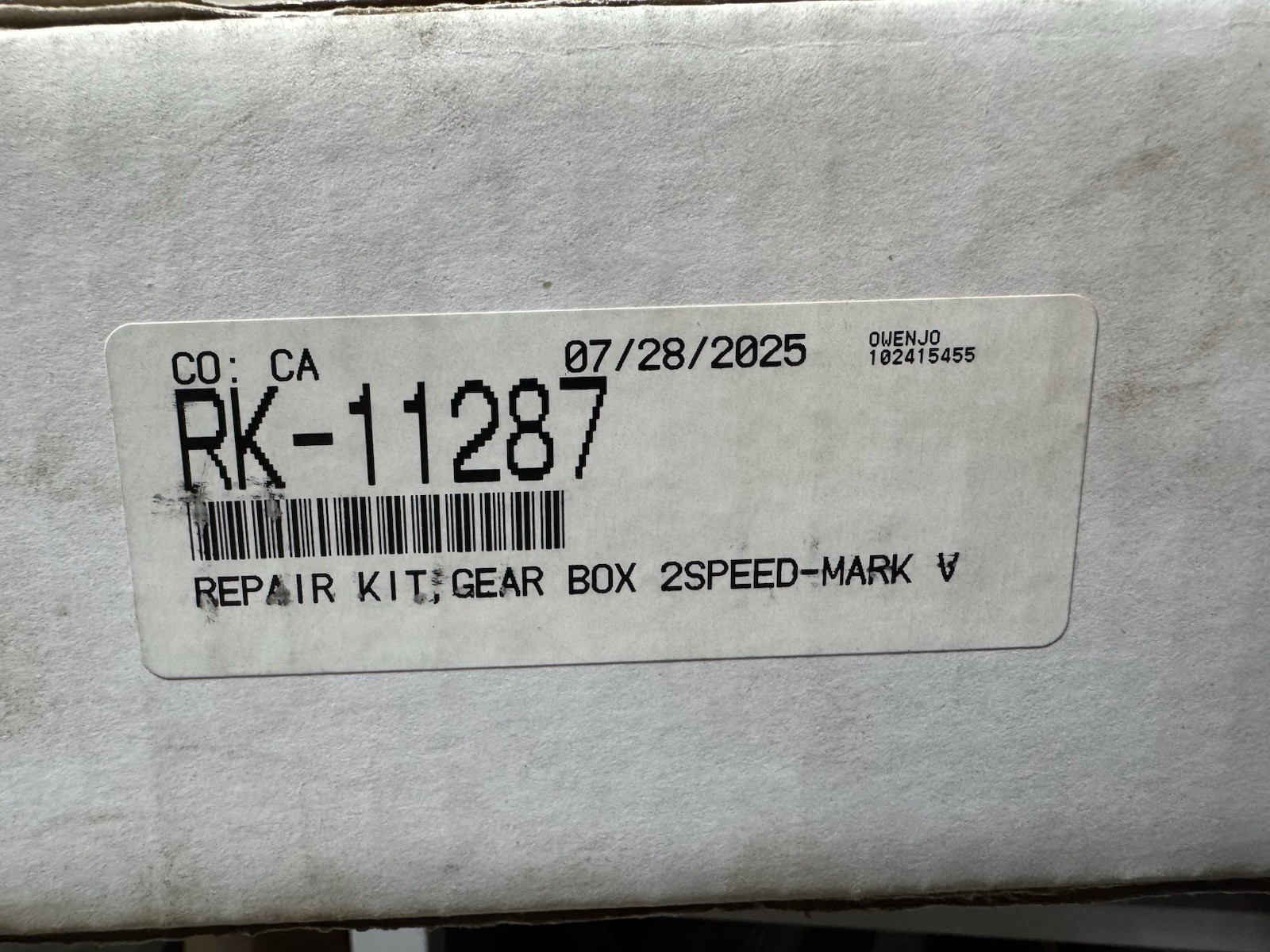 Saf Holland RK-11287 Trailer Jack Gearbox Repair Kit 2 Speed Mark V Landing Gear