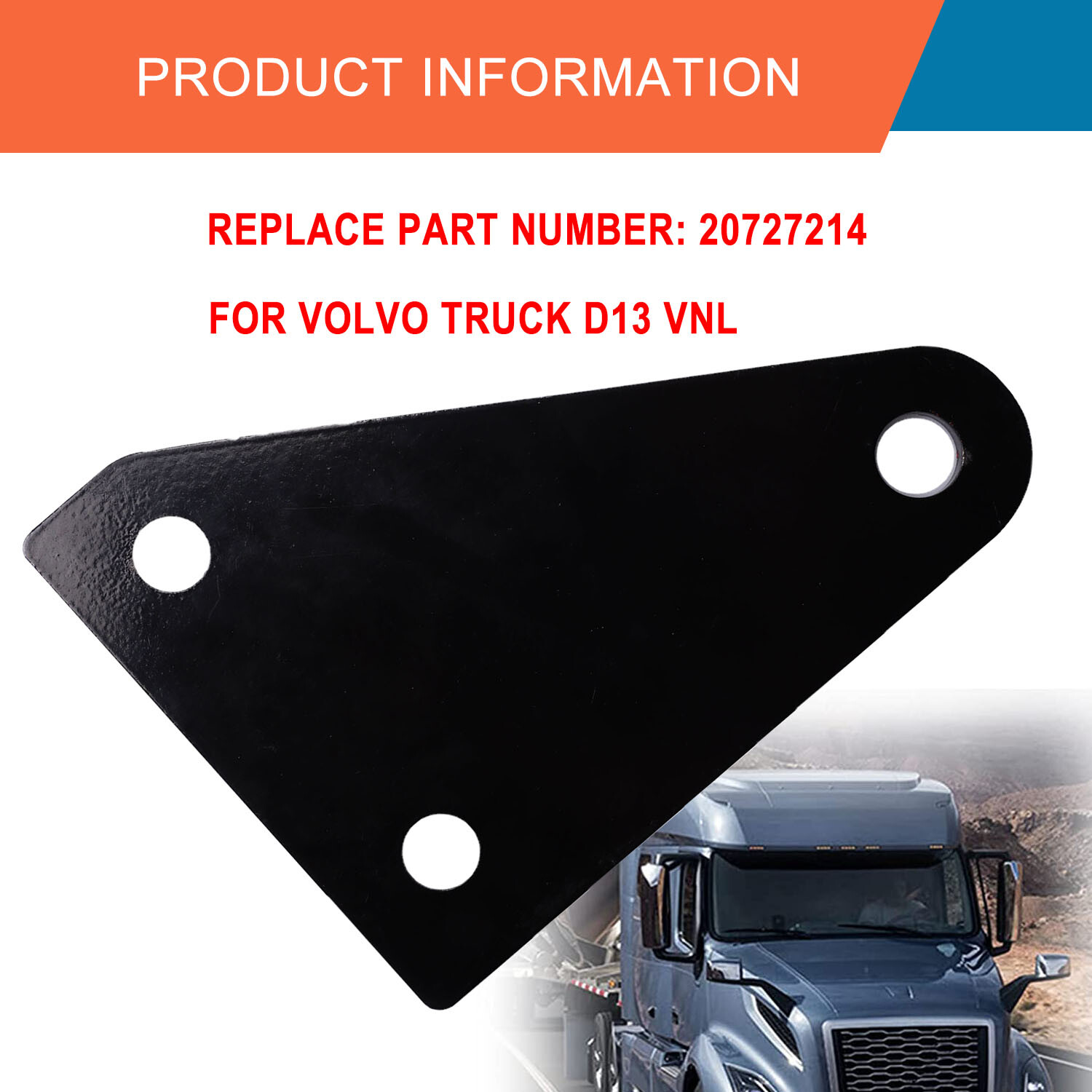 2x Bracket Cab Fit for Volvo Truck D13 VNL 20727214 Support Mount Plate