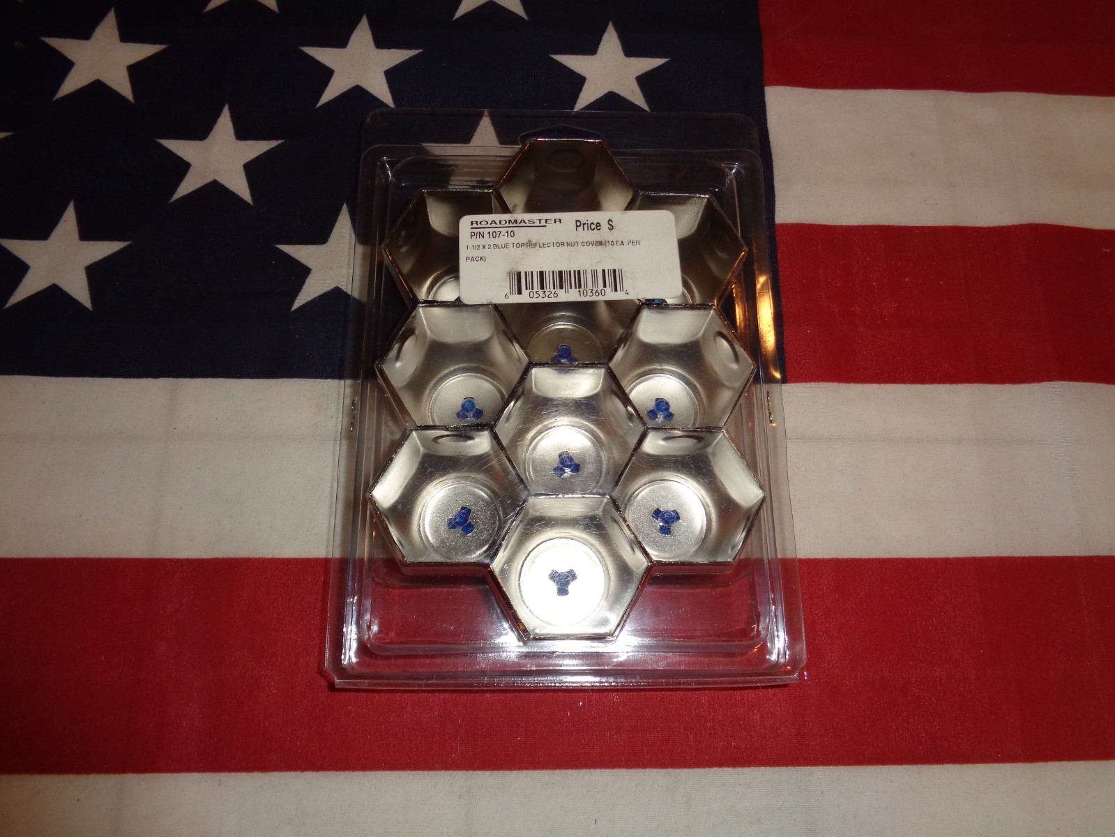 WOW 30%OFF ROADMASTERS LUG NUT COVERS BLUE # 107-10.