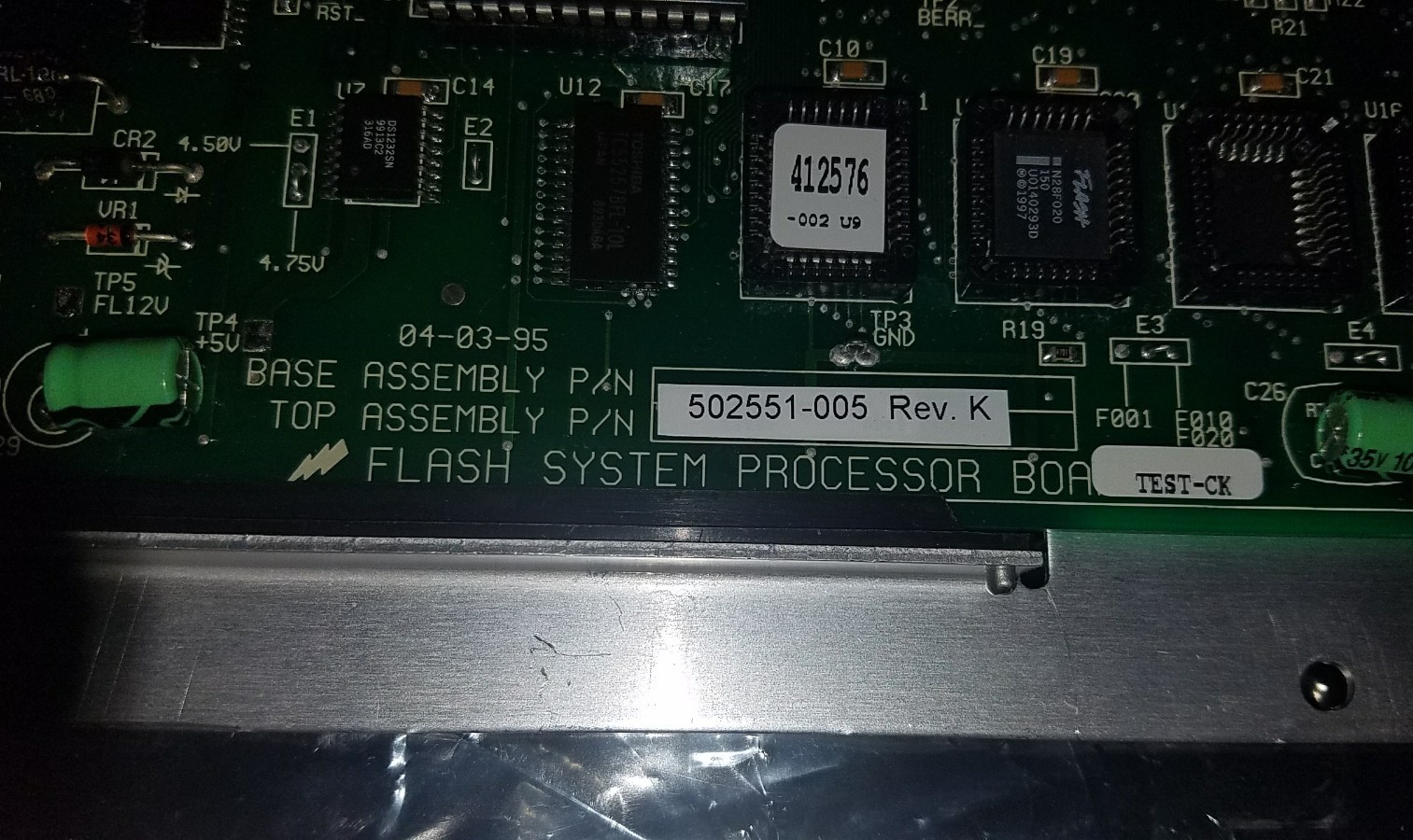 Mark IV Luminator Flash System Processor Board # 503446002, and 502551-005.
