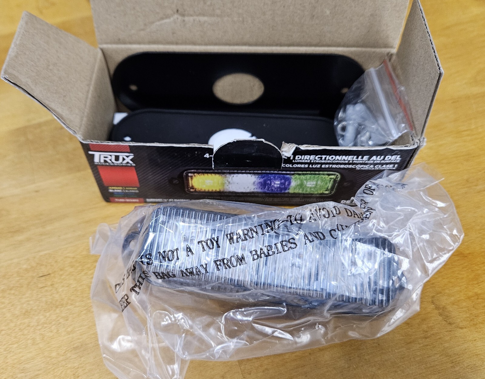 Trux TLED-W34FC Warning Strobe Light, Led, 4 Color, Class 1, Low Profile, 36 Pat