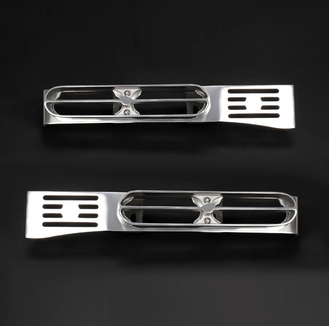 ☑️ Peterbilt 389 388 Front Fender Light Mounting Brackets 304 Stainless Pair