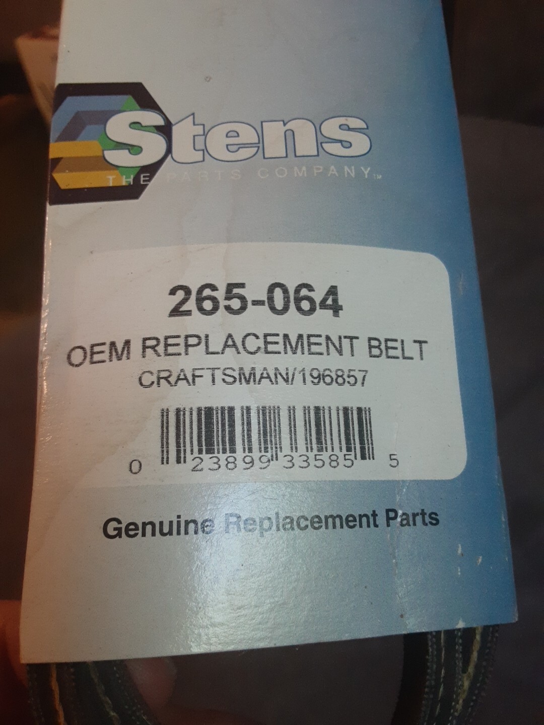 OEM Replacement GENUINE STENS Belt 265-064 CRAFTSMAN 196857