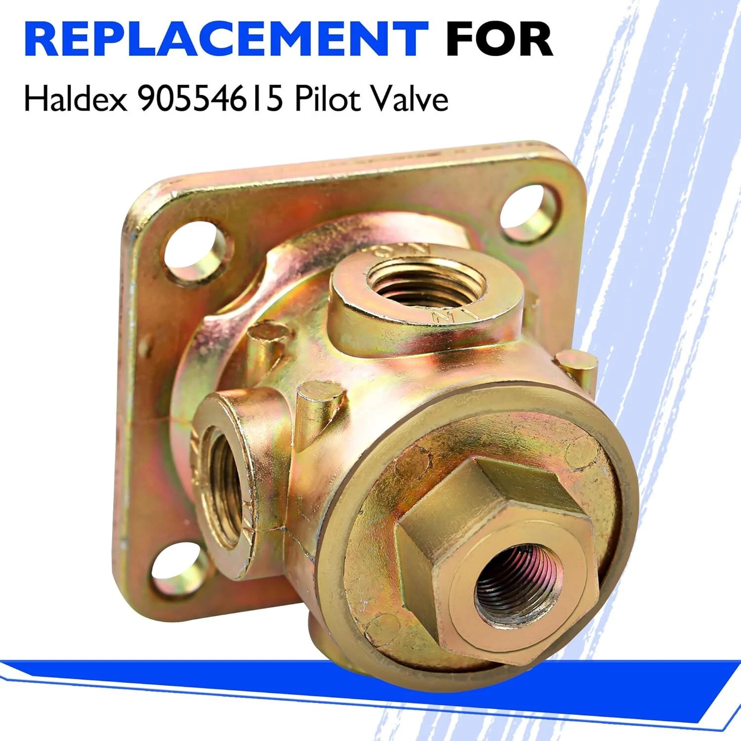90554615 3-Way Pilot Valve Port For Trailer & Trucks (Replaces Haldex 90554615)