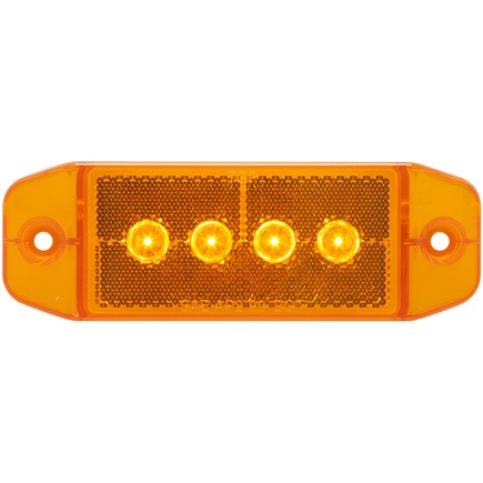 Optronics MCL76AB Yellow Marker/Clearance Light With Reflex