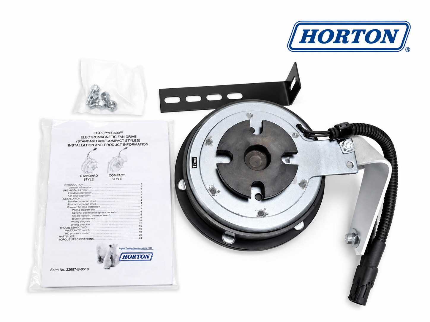 Genuine Horton 996019 EC450 Fan Clutch 12V Freightliner Blue Bird Thomas Built