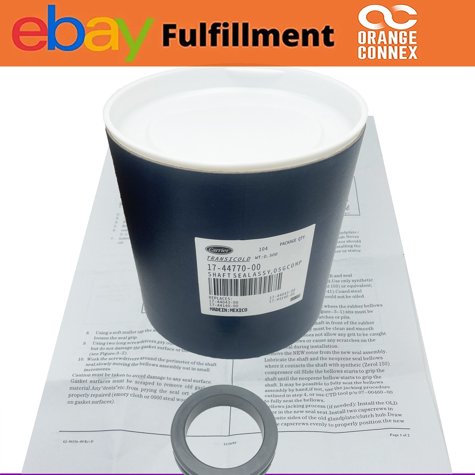 NEW Shaft Seal Kit Fits 17-44770-00 for Carrier 05G Transicold 17-57026-00