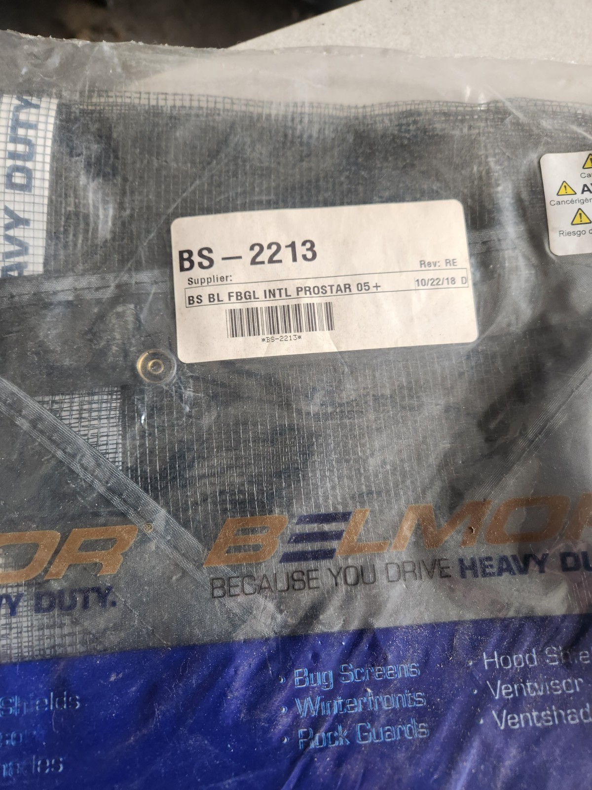 Belmor BS-2213 Bug Screen Truck Grill Cover International Prostar ‘05-‘16