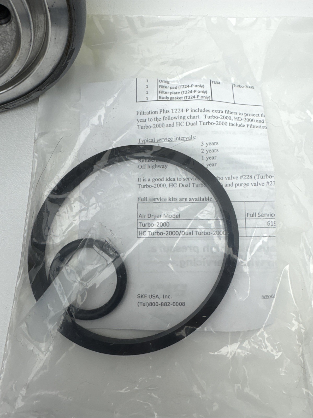 SKF Brakemaster T224 Air Dryer Desiccant Cartridge Kit SKF T224