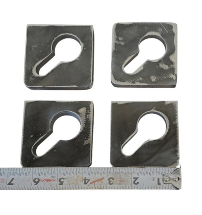 Banjo Eye 3/8 Plate Weld On Single Slot 3/8 Chain Truck Trailer 3×3